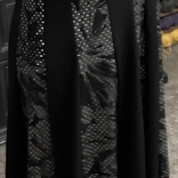 Dress barn Flattering Slimming lace black Textured Whimsigoth Witchy Dress 10 - Picture 4 of 11